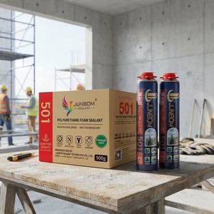 Espuma Expansiva de <span class=keywords><strong>Poliuretano</strong></span> JUNBOM 501 al por Mayor, <span class=keywords><strong>Aislamiento</strong></span> Acústico para Instalación de Puertas y Ventanas, Relleno de Huecos, Suministro de Fábrica - Product Image 2