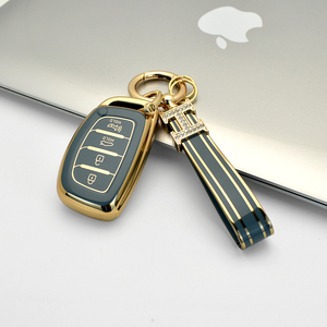 New Product Explosion Soft Tpu Key Fob case Cover with Key Chain for <strong>Car</strong> <strong>Accessories</strong> Fit for hyundai Ix35 Series - Product Image 3