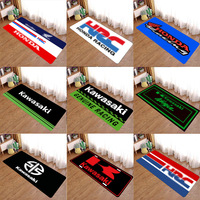 Tapis de moto créatif et personnalisé pour équipe, imprimé Kawasaki Ducati Harley, en polyester enduit de PVC, lavable à la main