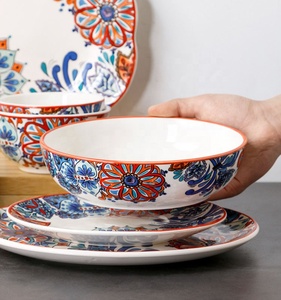Factory Wholesale Hand-painted Ceramic Plates Bowls and Tableware Sets - Product Image 4
