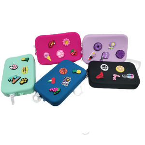 Monederos <span class=keywords><strong>y</strong></span> bolsos de silicona de goma para mujer, bolsa de monedas duradera de alta calidad, mini bolso de mano, cartera - Product Image 4