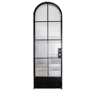 Marco de vidrio esmerilado de aluminio, impermeable, arched, puertas francesas, interior