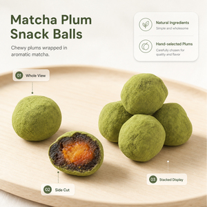 Poudre de thé vert Matcha en vrac OEM, enrobée de prune, avec centre sucré et fruits confits, prête à consommer, durée de conservation de 12 mois, 10 kg - Product Image 4