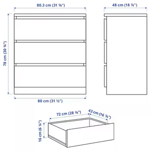 <span class=keywords><strong>Commode</strong></span> moderne à <span class=keywords><strong>3</strong></span> <span class=keywords><strong>tiroirs</strong></span> en bois MDF <span class=keywords><strong>blanc</strong></span> Style nordique pour chambre à coucher salon salle à manger ferme-pour maison hôtel - Product Image 5