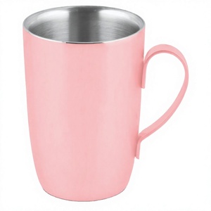Stainless steel single wall <b>mug</b> Premium silver - Product Image 1