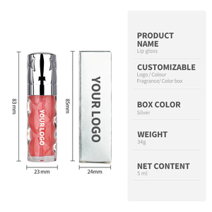 Aceite Labial con Brillo MLM, Vegano, Hidratante, Suave, Maquillaje Labial con Acabado Luminoso, para Fiestas y Uso Diario - Product Image 5