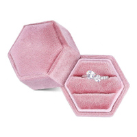 Pink Velvet Ring Box, Wholesale, Best-Selling