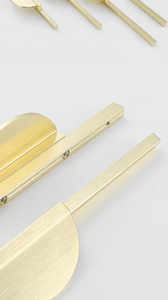 Tirador de Mueble de Diseño Asimétrico Personalizado de Fábrica, Tirador de Mueble de Media Luna, Accesorios para Muebles, Tirador para Muebles de Dormitorio - Product Image 2