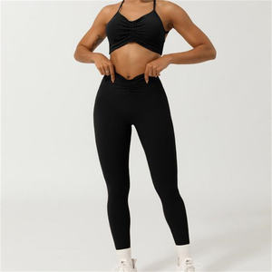 Conjunto <span class=keywords><strong>de</strong></span> 2 Piezas <span class=keywords><strong>de</strong></span> Ropa Deportiva para <span class=keywords><strong>Mujer</strong></span>, Transpirable, Ligero, Cintura Elástica, Resistente al <span class=keywords><strong>Pelo</strong></span> <span class=keywords><strong>de</strong></span> Mascotas, para Yoga y Fitness - Product Image 1