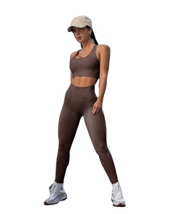 2023 femme gym sport porter scrunch bout à bout yoga pantalon costume - Product Image 2