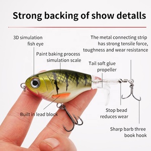 <span class=keywords><strong>Bonic</strong></span> 3D ojos luminosos lápiz señuelo grasa señuelo cebo de pesca para salmón de agua dulce en ríos HECHO DE Material ABS duradero - Product Image 5