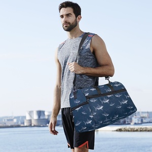 Hawaiian Market Lightweight Portable Business Travel Organiser Bag Football Soft Sport Duffel Bag With Shoes Compartment - Product Image 5