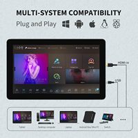 Moniteur tactile de 13,3 pouces compatible avec les ordinateurs, les ordinateurs portables, les tablettes et les appareils de jeu, utilisable comme kiosque à écran tactile