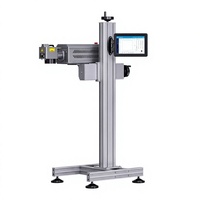 Machine de marquage laser à fibre verticale de qualité industrielle CNC 30W-200W pour gravure sur bois, acrylique, verre et matériaux non métalliques