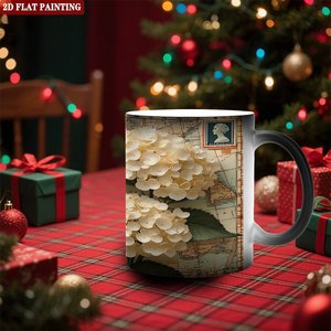 <b>Study</b> Room <b>Desk</b> Decor Drink Mug Frosted Black 11oz Ceramic Heat Color Changing Magic Cup - Product Image 2