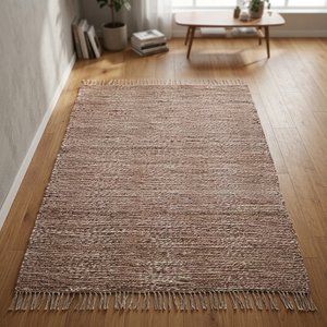 Tapis de sol en jute et coton tressé fait main, naturel, écologique, doux, durable, pour la prière, la décoration intérieure - Product Image 3