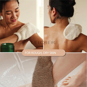 ถุงมือขัดผิวใยไซซอลพร้อมโลโก้สั่งทำ สำหรับอาบน้ำ ขัดผิว นวดตัว ผลิตภัณฑ์ขัดผิวเพื่อความงาม สำหรับอาบน้ำและสระผม ผู้หญิง ผู้ชาย - Product Image 4