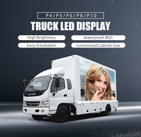 Camion publicitaire mobile à écran LED pour affichage numérique extérieur P6 P8, idéal pour les bus, les remorques à trois faces et les événements itinérants alimentaires