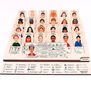 Jeu de société Devine qui je suis, jouet en bois <span class=keywords><strong>pour</strong></span> enfants, puzzle, jeu de bataille <span class=keywords><strong>pour</strong></span> deux personnes, jeu interactif parent-enfant - Product Image 6