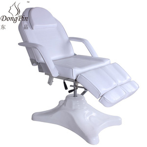 เตียงนวดเสริมสวย Dongpin รุ่น DP-8243 สีขาว หุ้มหนัง PVC ปรับเอนด้วยระบบไฮดรอลิก สำหรับร้านเสริมสวย สปา และบำบัด - Product Image 1