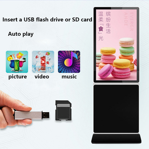 360 độ ngang Totem xoay quảng cáo hiển thị màn hình sàn đứng thang máy kỹ thuật số wayfinding giáo dục Chào mừng hiển thị - Product Image 6