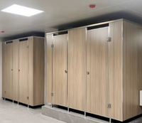Panneaux de cloison de toilettes en nid d'abeille phénolique, imperméables et ignifuges, système de cloisonnement de cabines de salle de bain