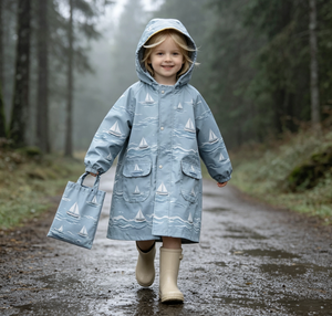 Giacca Antipioggia per Bambini con Cappuccio in Poliestere, Visiera Trasparente, Impermeabile 10000mm, Leggera e Traspirante, per Esterni, OEM - Product Image 5