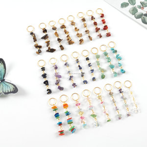 Vente Flash : Breloques en Pierre Naturelle Tressée <span class=keywords><strong>pour</strong></span> Cheveux, Bijoux en Alliage <span class=keywords><strong>pour</strong></span> <span class=keywords><strong>Dreadlocks</strong></span> - Product Image 4