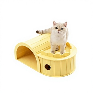 Cama para Gatos de Fieltro Tejido, Rascador y Nido, Todo en Uno, Resistente a la Abrasión, <span class=keywords><strong>Casa</strong></span> para Mascotas - Product Image 1