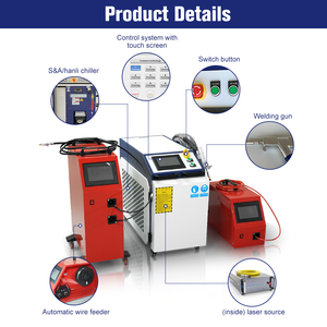 เครื่องเชื่อมเลเซอร์ไฟเบอร์ระบายความร้อนด้วยน้ำพร้อมระบบ<span class=keywords><strong>เชื่อม</strong></span>1500W 2000W 3000W สำหรับการต่อเรือการผลิตโลหะ - Product Image 2