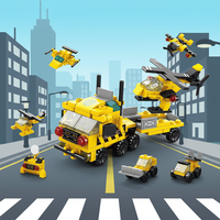 Set di Costruzioni 6 in 1 Aerei 118 Pezzi, Modellini in Mattoncini, Giocattolo da Costruzione Fai-da-Te, Regalo in Plastica ABS, Missile Bear 8970-3