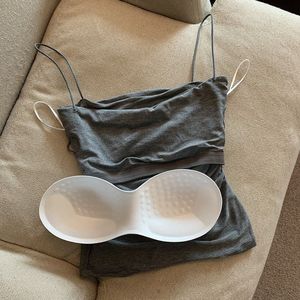 Débardeur plissé pour femme avec coussinets de soutien-gorge intégrés, tendance - Product Image 6