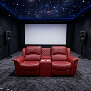 Wohnzimmer-Innenausstattung Villa-Medienraum 2-Personen-Kino-Möbel Elektrisch Verstellbare Relaxsessel Kinosessel für Heimkino - Product Image 1