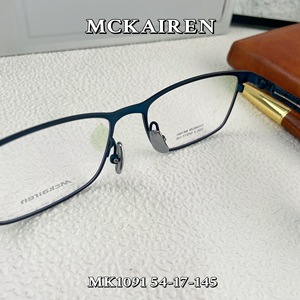 Occhiali da vista da uomo Maike L casual business, montatura quadrata completa in titanio puro ultraleggero con motivo geometrico, placcatura IP Shenzhen - Product Image 3