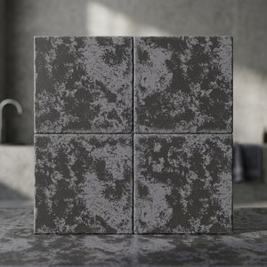 Carreaux de sol en céramique 3D brillants effet nuage noir 400x400mm, porcelaine pour cuisine, salle de bain, salon - Product Image 3