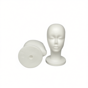 Modello di Testa in Polistirolo Bola 1 Pezzo per Esposizione e Lavorazione Artigianale - Product Image 1