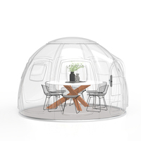 Nouvelle conception de dôme igloo transparent préfabriqué pour hôtel-resort japonais, glamping, une personne, quatre saisons, imperméable, écologique