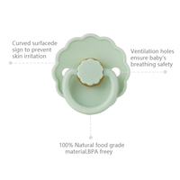 Vente en gros de sucettes en latex de caoutchouc naturel pour nourrissons sans BPA, tétine orthodontique en silicone pour bébés de 0 à 12 mois