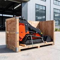 Neuer Kompaktlader 1200kg mit Kabine Schnellwechselschaufel CE-Zertifiziert Direktpreis ab Werk für Landwirtschaft Bau Landschaftsbau