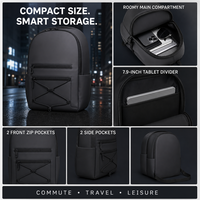 Mochila Compacta Personalizada OEM con Material Resistente al Desgaste, Almacenamiento Inteligente, Divisor para Tablet de 7.9 Pulgadas, para Viajes, Ocio y Desplazamientos Diarios