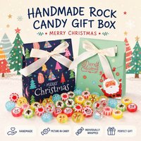 Bonbons durs en tranches pour Noël, emballés individuellement, en vrac, assortis à un coffret cadeau de Noël pour la vente saisonnière en supermarché