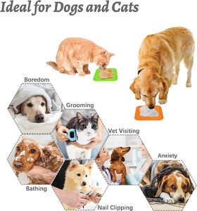 Alas Makan Perlahan Desain Baru <span class=keywords><strong>2026</strong></span>, Alas Jilat Silikon Pereda Kecemasan untuk Anjing dan Kucing dengan Cangkir Hisap Kuat - Product Image 6