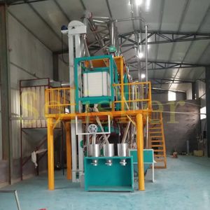 เครื่องโม่แป้งข้าวโพดอุตสาหกรรมวัสดุเหล็ก120TPD ใหม่สำหรับการขัดเมล็ดข้าวสาลีวัตถุดิบเหล็กหล่อ - Product Image 4