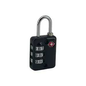 Security Set Your Own Combination Lock 3 Digital Customs Padlock TSA Code Lock For Luggage Bag