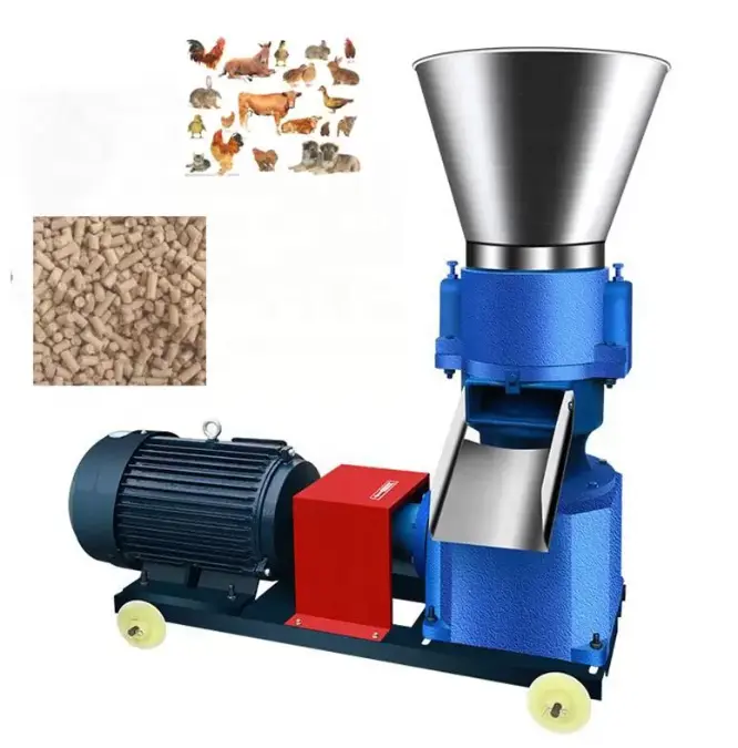 Fabricante Fornecimento Frango Feed Making Machine Animal Food Maker Aves Peixe Pet Poultry Pellet Mill Para Venda