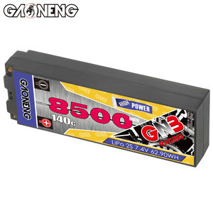 GNB GAONENG 8500MAH 2S 2S2P 7.4V 140C 5Mm Peluru Hard Case RC LiPo Baterai 1:10 1/10 RC Balap Mobil Perahu - Product Image 4