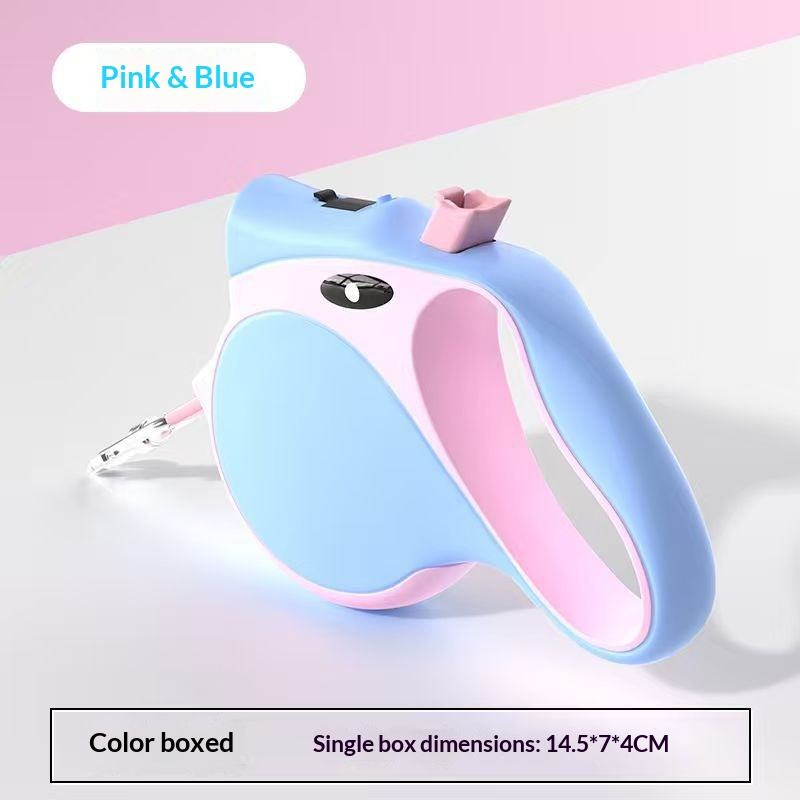5m automatic traction rope-light pink blue