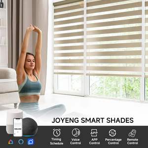 Stores zébrés motorisés sans fil de haute qualité <span class=keywords><strong>à</strong></span> réduction de bruit avec té<span class=keywords><strong>l</strong></span>écommande et commande vocale pour salle de bain et cuisine - Product Image 4