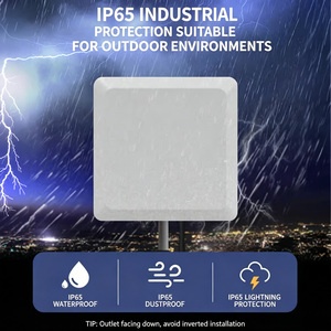 Sistema de Control de Acceso <span class=keywords><strong>RFID</strong></span> <span class=keywords><strong>UHF</strong></span> de Largo Alcance 0-6m, Lector de Estacionamiento RS232 WG Relay TCP/IP, Antena <span class=keywords><strong>UHF</strong></span>, Plástico ABS, 860-960MHz - Product Image 1