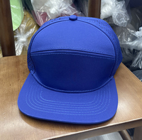 Casquette de baseball en caoutchouc PVC personnalisée avec logo brodé en 3D 6 panneaux Casquette de camionneur imperméable vierge Snapback
